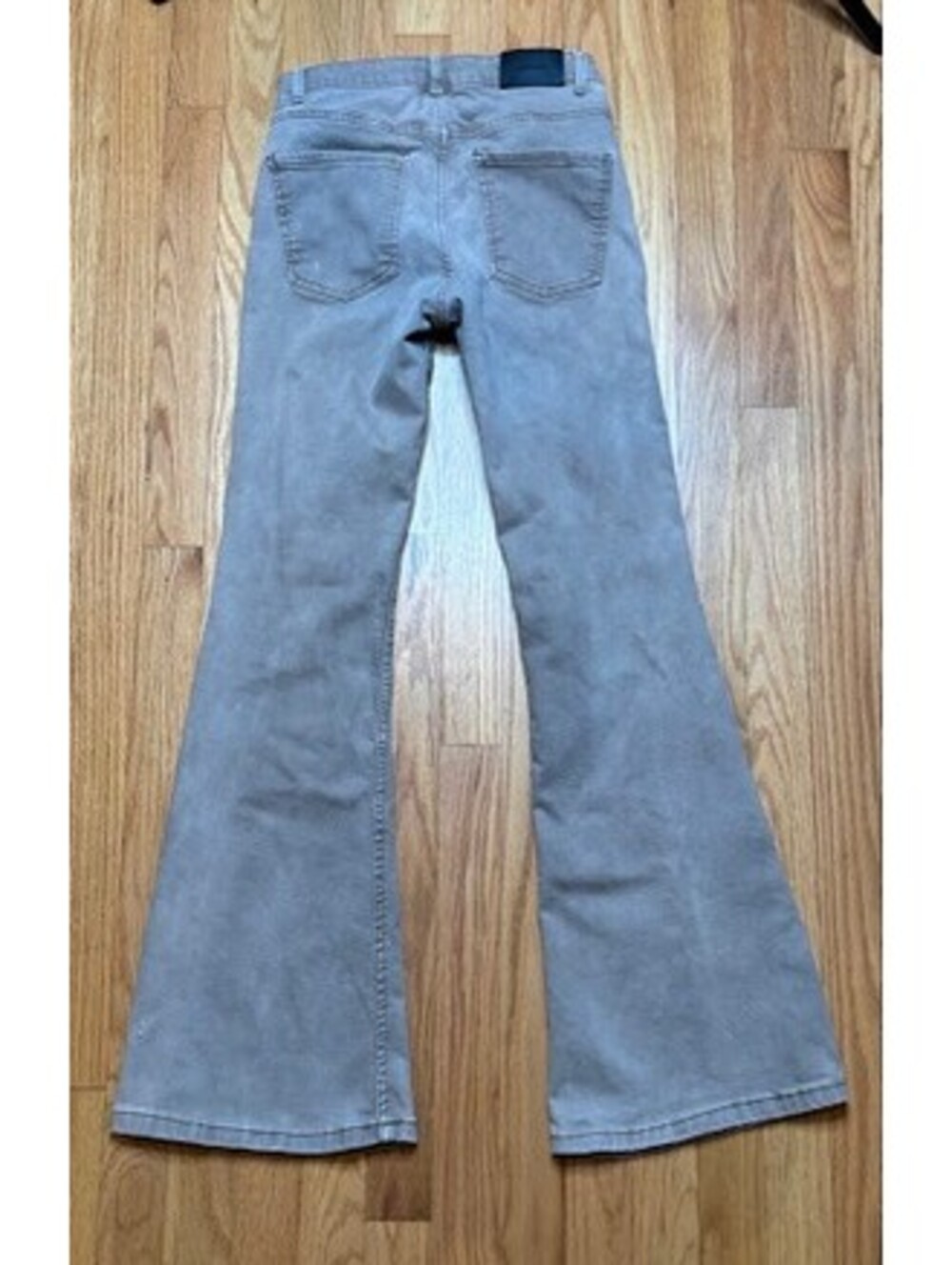 Bershka High Waist Flare Jeans Taupe Brown Women Size USA 04 EUR 36